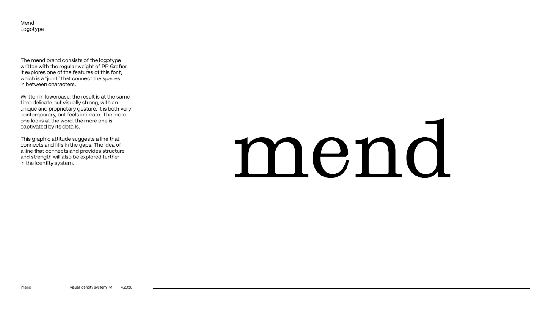 Mend wordmark and logotype guidelines